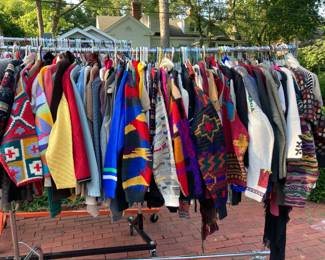 Only a small selection of the sweaters for sale!