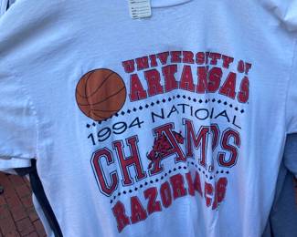 Vintage University of Arkansas, 1994 basketball championship shirt