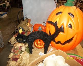 some Halloween decorations