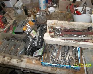 lots of wrenches, sockets also (many not pictured)