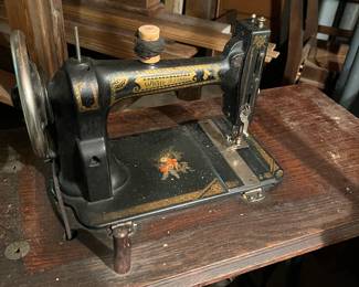 Early White Treadle Sewing Machine