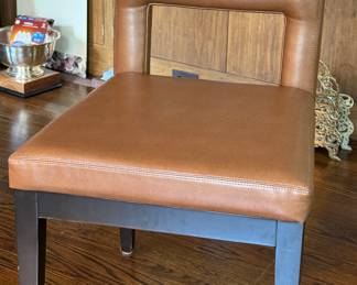 Set of 4 Pebble Leather Upholstery Dining / Game Chairs. Photo 1 of 2. 