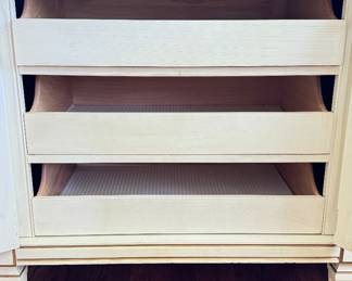 Vintage United Furniture Company Sideboard / 6-Drawer Dresser with Two Door Cabinet. Measures 78" W x 20" D x 32" H. Photo 6 of 6. 