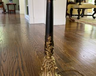 Pair of Candlestick Table Lamps. Each Measures 34" H. Photo 2 of 3. 