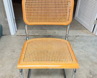 Set of 6 Mid Century Modern Cane Seat Dining Chairs in the Style of Cesca. Photo 1 of 3. 