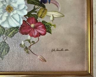 Flowers of Britain, Oil on Canvas. John Lancaster. 1960. Photo 2 of 3. 