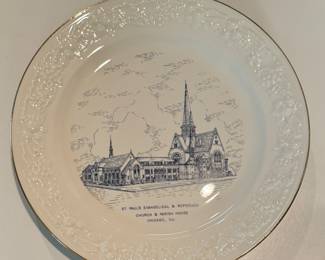Vintage St. Paul's Evangelical & Reformed Church Plate. Photo 1 of 2. 