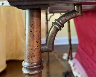 Faux Bamboo Console. Measures 54" x 14" x 27" H. Photo 5 of 5. 