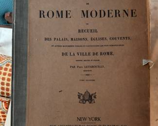 Vintage Architectural Book: Edifices Rome Moderne ou Recueil De Palais, Maisons, Eglises, Couvents by Paul Letarouilly. The Architectural Book Publishing Company.  Photo 1 of 4. 
