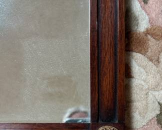 Antique Mahogany Round-Top Mirror. Photo 2 of 2. 