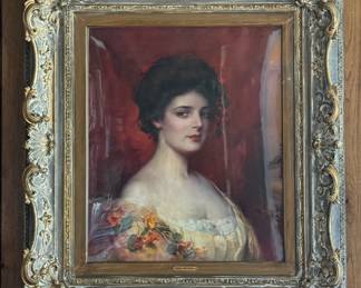 Untitled Portrait of a Lady. Oil on Canvas. Carle J. Blenner. Photo 1 of 2. 