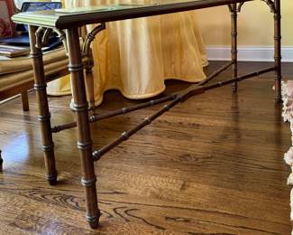 Faux Bamboo Console. Measures 54" x 14" x 27" H. Photo 1 of 5. 