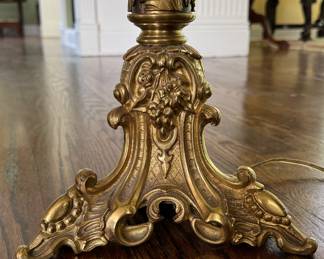 Pair of Candlestick Table Lamps. Each Measures 34" H. Photo 3 of 3. 