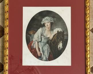 Framed Victorian Print - 2 Available. Each Measures 9.5" x 12"; 17" x 20" Including The Frame. Photo 1 of 3. 