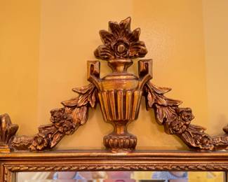 Ornate Gilt Wood Mirror. Measures 22" W x 44" H. Photo 3 of 3. 