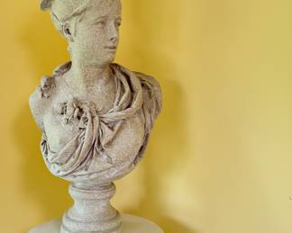 Composite Bust of Victorian Woman. Measures 28" H. 