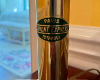 Brass Orient Express, Paris -Istanbul, Table Lamp. Photo 2 of 2. 