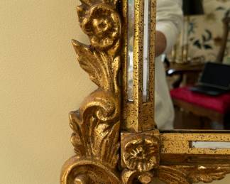 Vintage Gilt Wood Mirror. Measures Approximately 36" W x 46" H. Photo 2 of 2. 