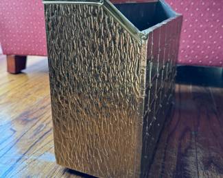 Brass "Lattice" Magazine Holder. Photo 2 of 2. 