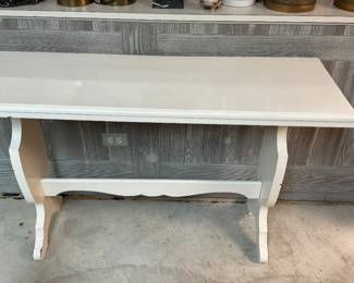 White Painted Console / Server / Side Table. Photo 2 of 3. 