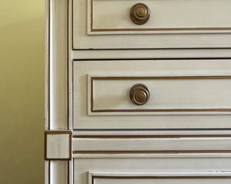 Vintage United Furniture Company Sideboard / 6-Drawer Dresser with Two Door Cabinet. Measures 78" W x 20" D x 32" H. Photo 4 of 6. 