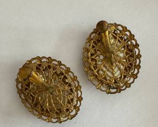 Vintage Miriam Haskell Earrings. Photo 2 of 2. 
