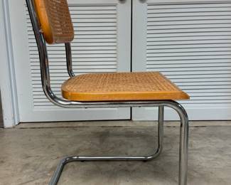 Set of 6 Mid Century Modern Cane Seat Dining Chairs in the Style of Cesca. Photo 2 of 3. 