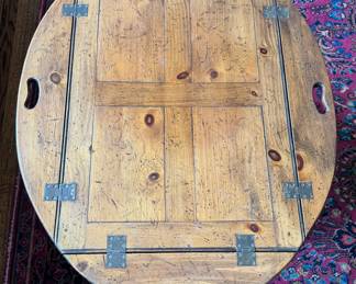 Vintage Butler's Table. Measures 38.5" x 20.5" AS SHOWN; 30" W x 20" D  x 18" H with Sides Up. Photo 1 of 2. 