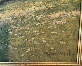 Pastoral Oil on Canvas. Signed By Artist. Photo 2 of 2. 