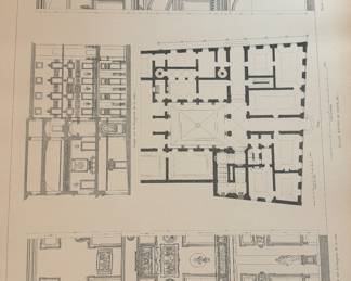 Vintage Architectural Book: Edifices Rome Moderne ou Recueil De Palais, Maisons, Eglises, Couvents by Paul Letarouilly. The Architectural Book Publishing Company.  Photo 3 of 4. 