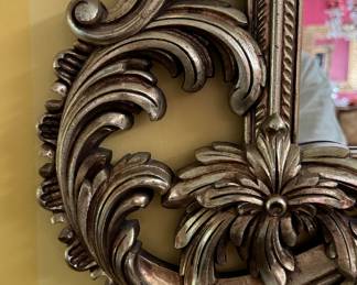 Composite Reproduction Gilt Mirror. Measures 36" W x 46" H. Photo 2 of 2. 
