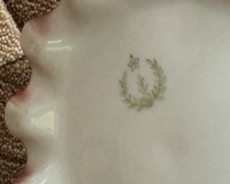 Pair of Reproduction R.S. Prussia Victorian-Style Chalices with Crystals. Each Measures 5.5" W x 8.5" H. Photo 4 of 4. 