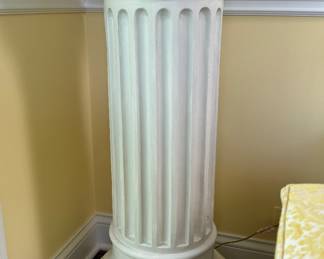 Faux Marble Composite Grecian Column. Measures 40" H x 14" D. 