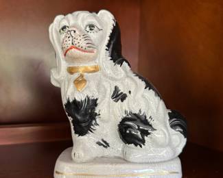 Pair of Staffordshire Dogs. Each Measures 6" H x 4" W. Photo 2 of 3. 