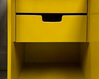 Mustard Yellow Mid-Century Cabinet with Drawers. Photo 2 of 3. 