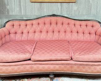 Antique Victorian Sofa. Measures 80" W x 36" D. 