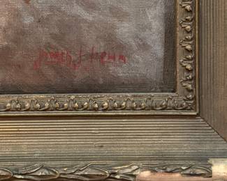 Untitled Landscape. Oil on Canvas. Signed By Artist. Measures 11.5" x 17.5 without Frame. Photo 2 of 2. 