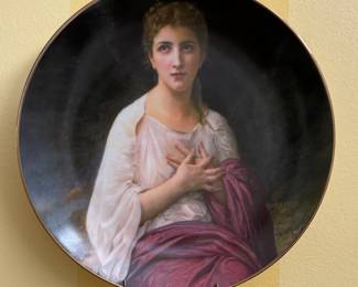 Vintage Madelaine the Beauty of Bouguereau Plate II. Collectible Porcelain Plate by Royal Cornwall. Photo 1 of 2. 