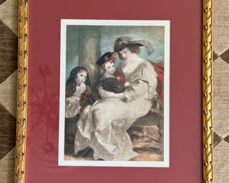 Framed Victorian Print - 2 Available. Each Measures 9.5" x 12"; 17" x 20" Including The Frame. Photo 3 of 3. 