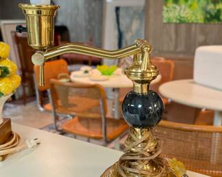 Vintage Brass Task Lamp. 