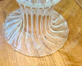 Lidded Ornate Crystal Urn (Romania). Photo 2 of 3. 