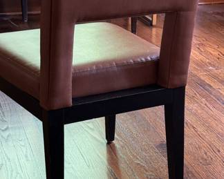 Set of 4 Pebble Leather Upholstery Dining / Game Chairs. Photo 2 of 2. 