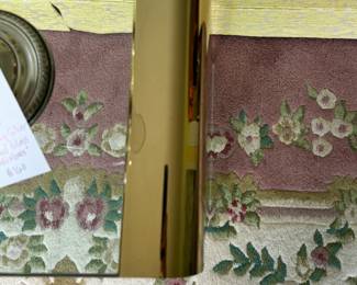 MCM Glass & Brass Waterfall Table. Photo 3 of 3. 