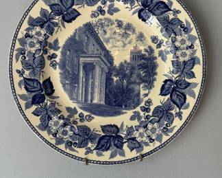 Vintage Wedgwood Tufts College Creamware Plates. Photo 2 of 5. 