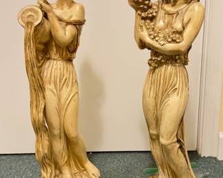 Ceramic Figurines. One Has Chip. Photo 1 of 3. 