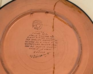 Vintage Greek Mythology Plate - Cracked. Photo 2 of 2. 