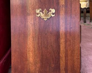Mahogany-Finish Chest of Drawers. Measures 24" W x 14" D x 24" H. Photo 3 of 3. 