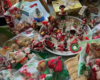 vintage Christmas ornaments