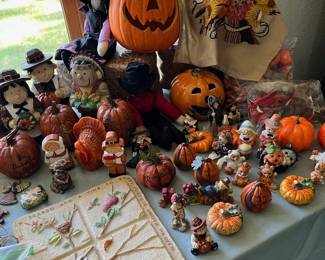 Halloween and Thanksgiving decor