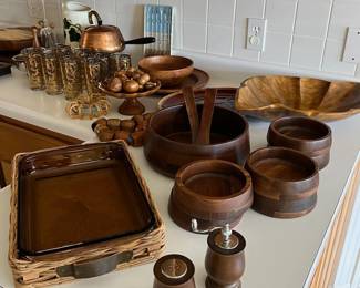 Mid Century wood bowls